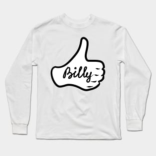 Men name Billy Long Sleeve T-Shirt